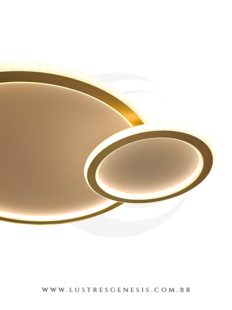 Plafon de LED Moderno Hadar Dourado